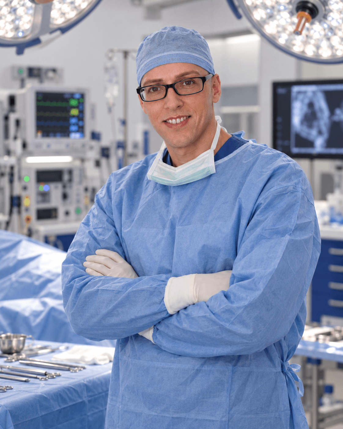 Dr. Alejandro Molina in a surgical setting